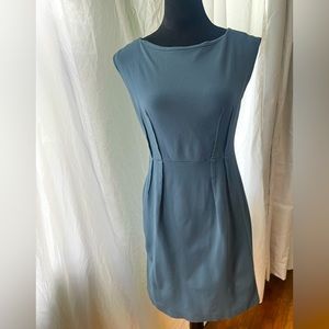 Loft slate blue sheath dress